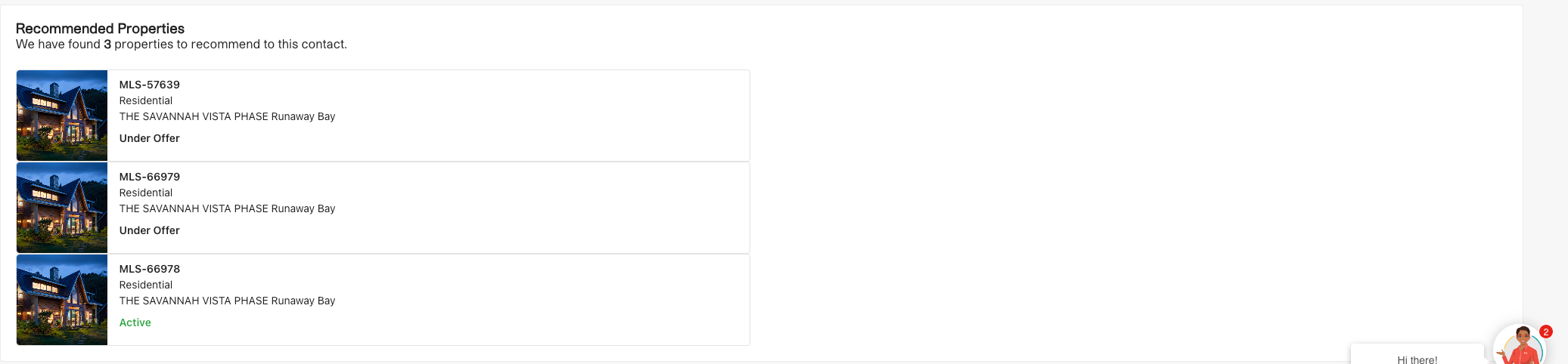 Screenshot of Leads Management System